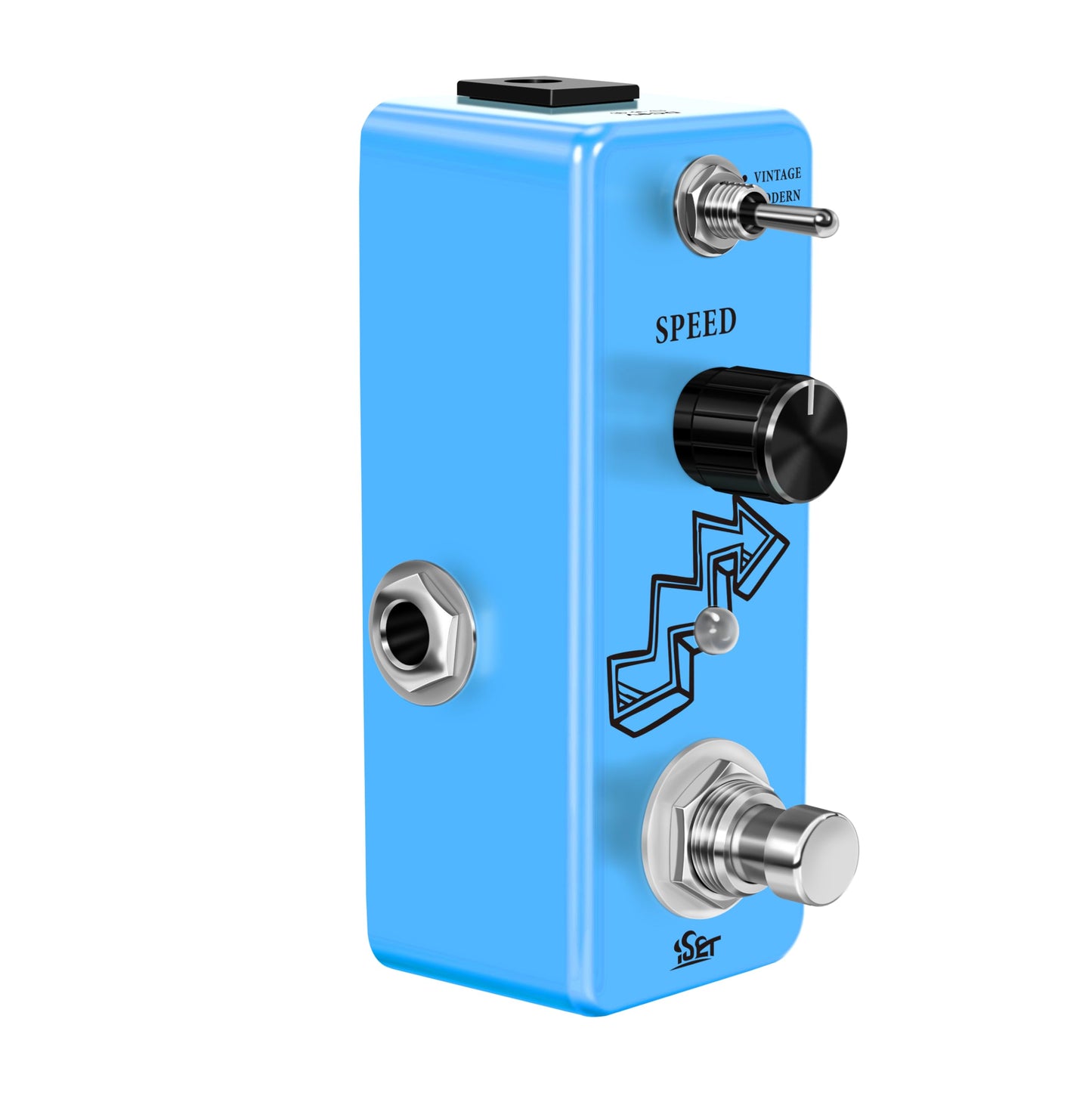 ISET Pedal de guitarra analógica Phaser para bajo de guitarra eléctrica True Bypass
