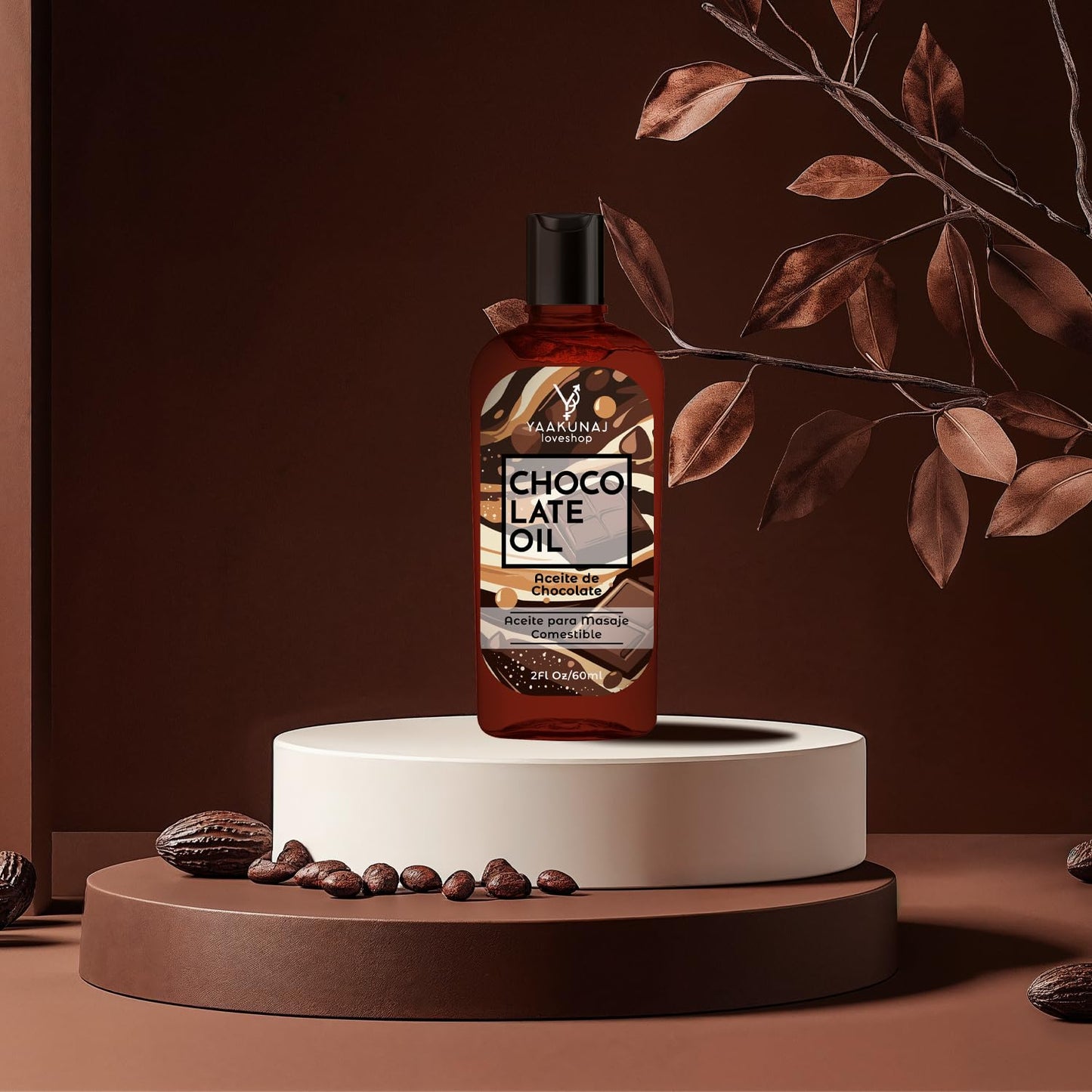 Aceite Para Masajes YAAKUNAJ LOVESHOP Chocolate Saborizante