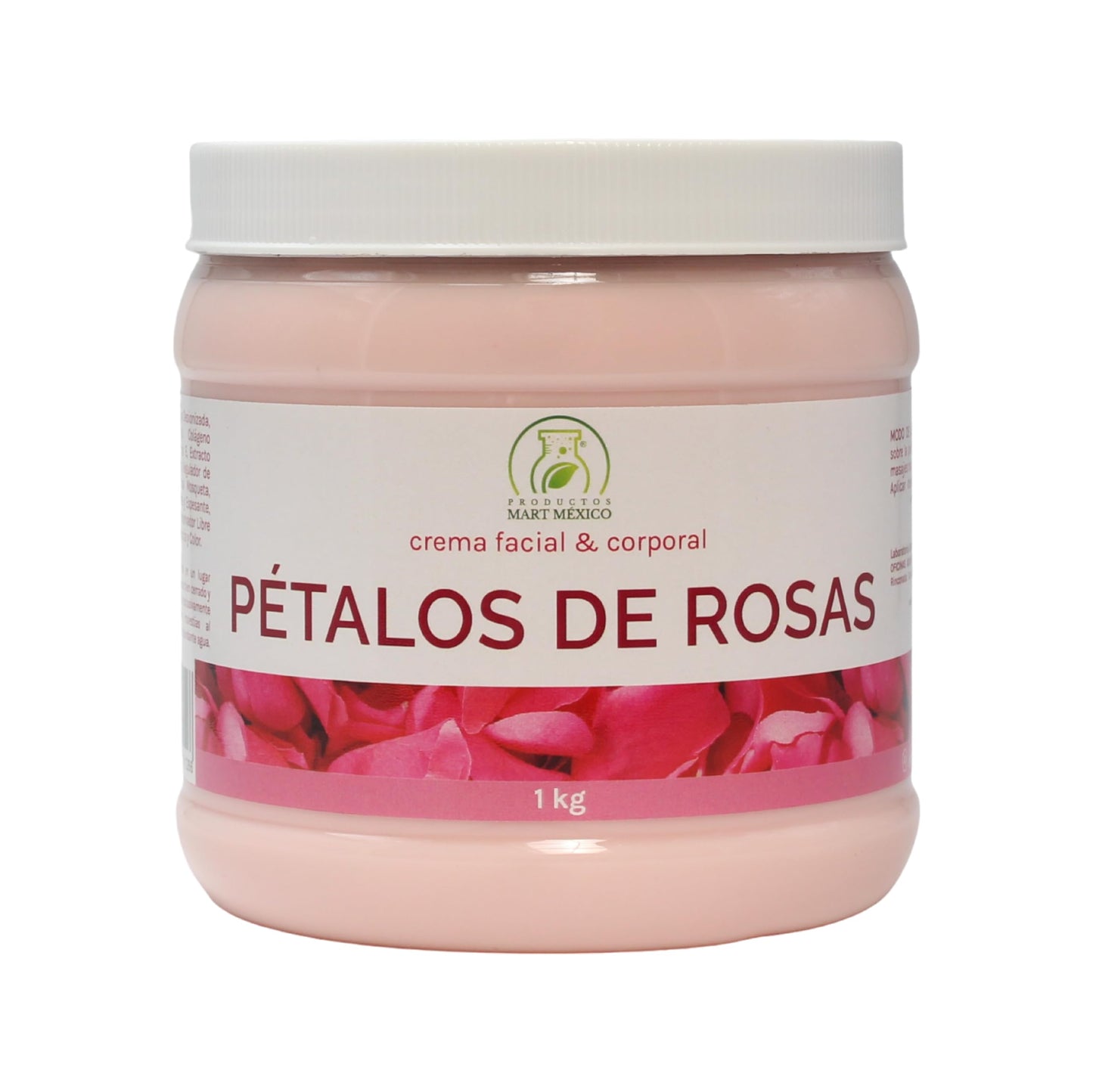 Crema De Pétalos De Rosas Piel Seca Productos Mart Mexico 1 kilo