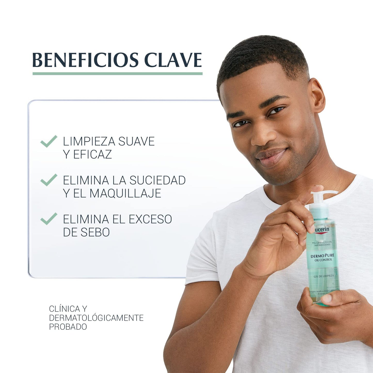Eucerin Exfoliante facial piel grasa imperfecciones 100ml + Gel limpiador facial piel grasa imperfecciones, 400ml