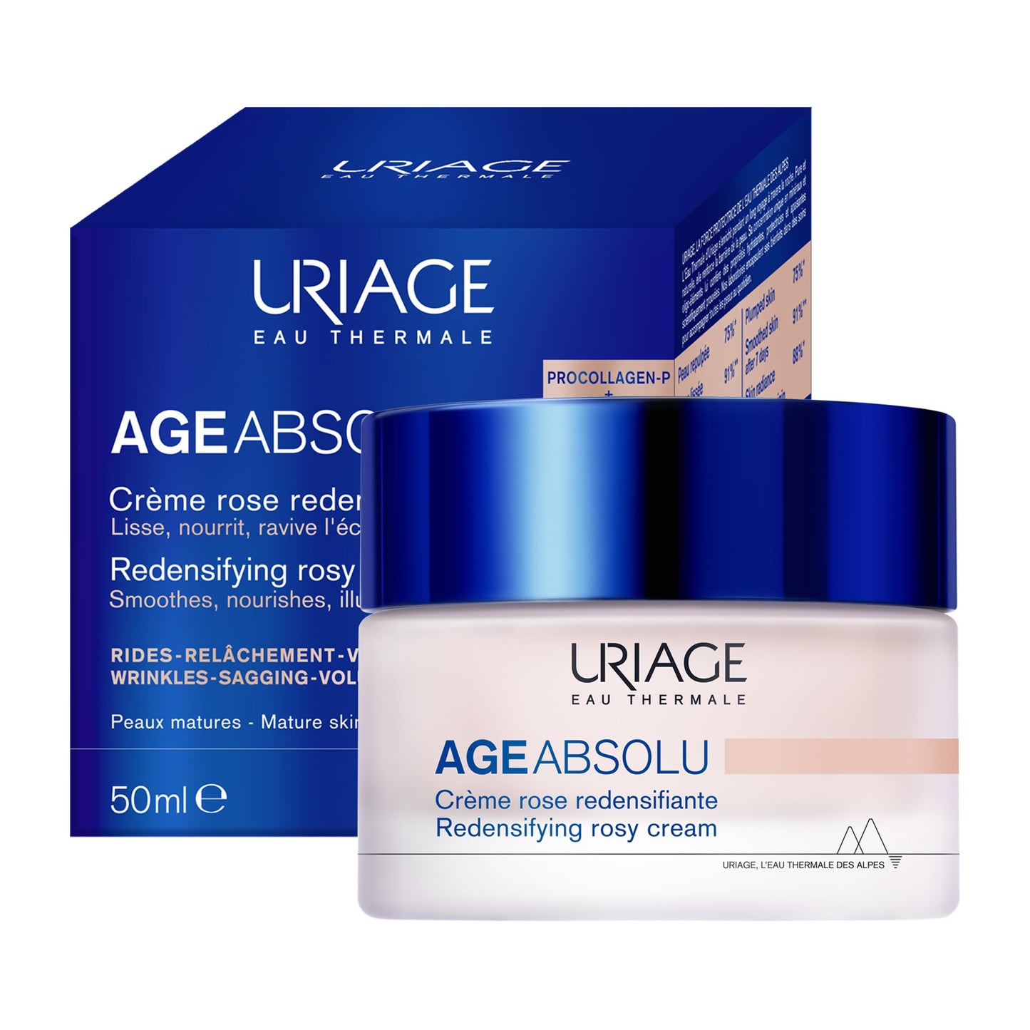Uriage Age Absolu Crema antiedad 50ml - Booster procolágeno x6 con Retinol, Ácido Hialurónico, vitaminas C y E. Reduce visiblemente las arrugas. Patente exclusiva anti-envejecimiento.