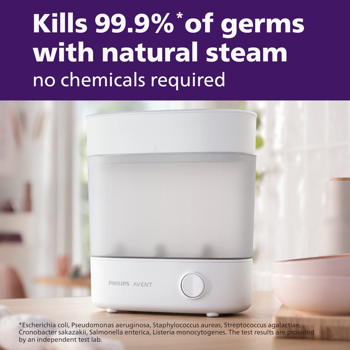 Philips Avent Esterilizador Eléctrico a vapor Advanced │Esteriliza y Almacena │SCF291/00