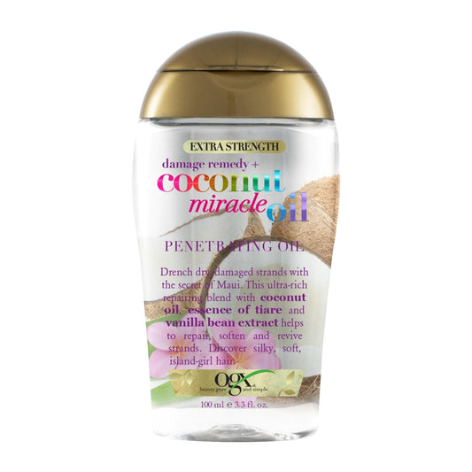 OGX, Tratamiento Capilar Reparador de Aceite de Coco, 100 ml
