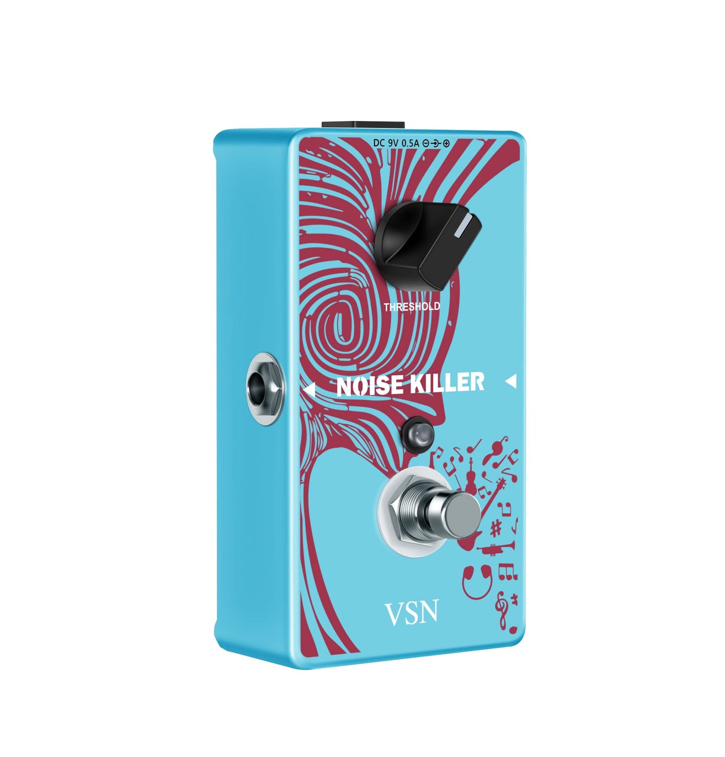 VSN Noise Gate Pedal, Noise Killer Guitar Pedal Noise Suppressor Effect for Electric Guitar and Bass True Bypass