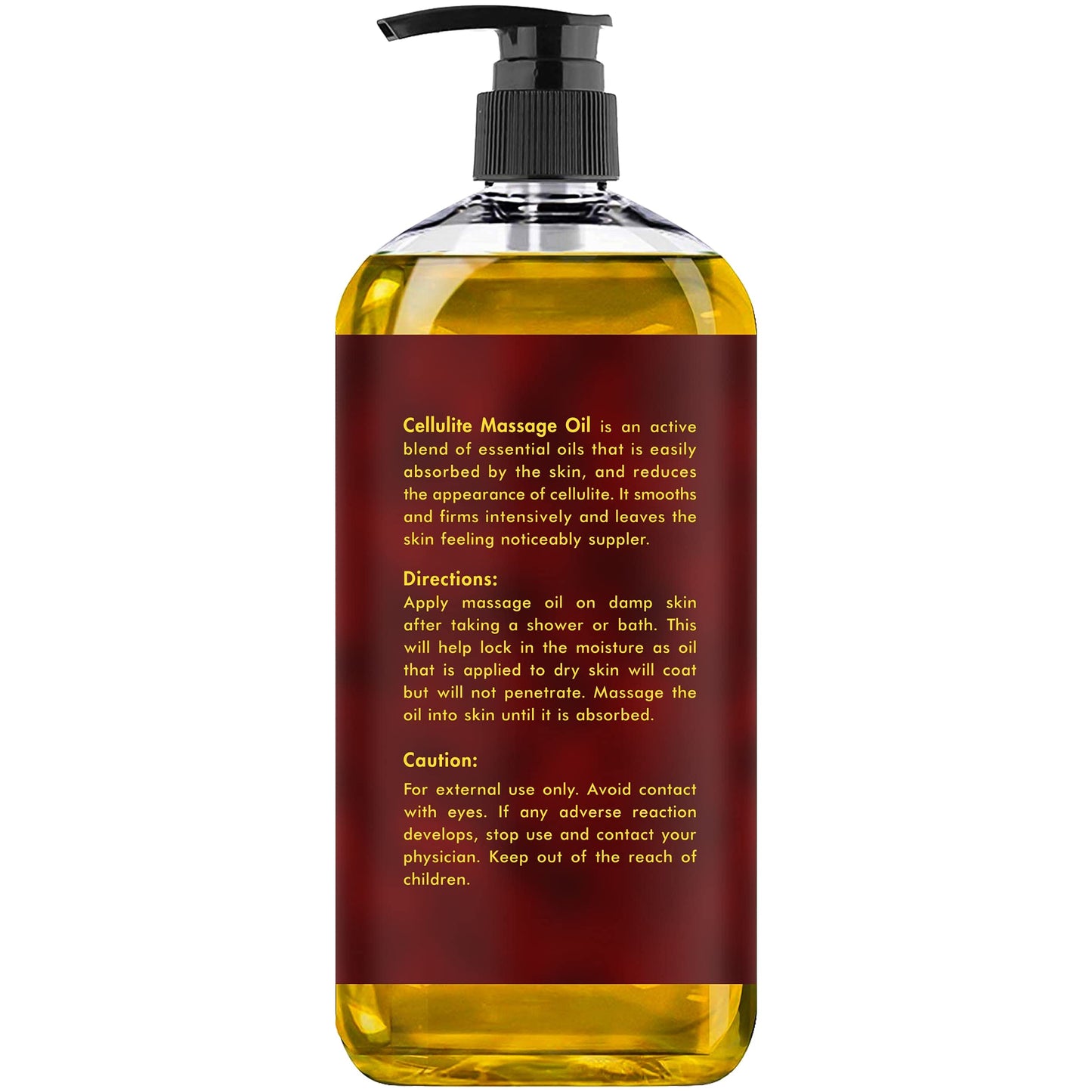 MAJESTIC PURE Majestic Aceite de masaje de celulitis natural puro, mezcla única de aceites esenciales de masaje, mejora la firmeza de la piel, más eficaz que la crema de celulitis, 8 onzas líquidas, Paquete con 2