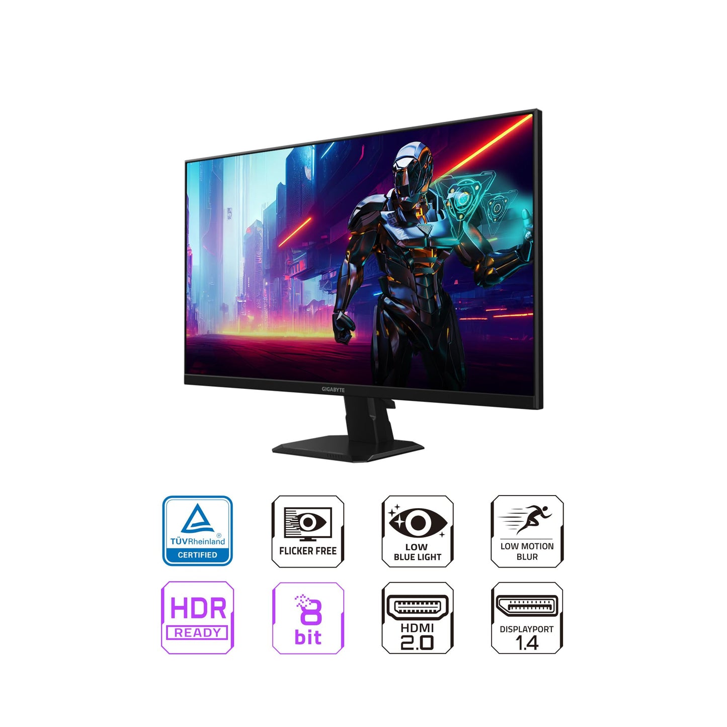 GIGABYTE Monitor Gamer GS27QA LCD 27", 2560x1440 Quad HD, FreeSync, 180Hz, HDMI/DisplayPort, Negro