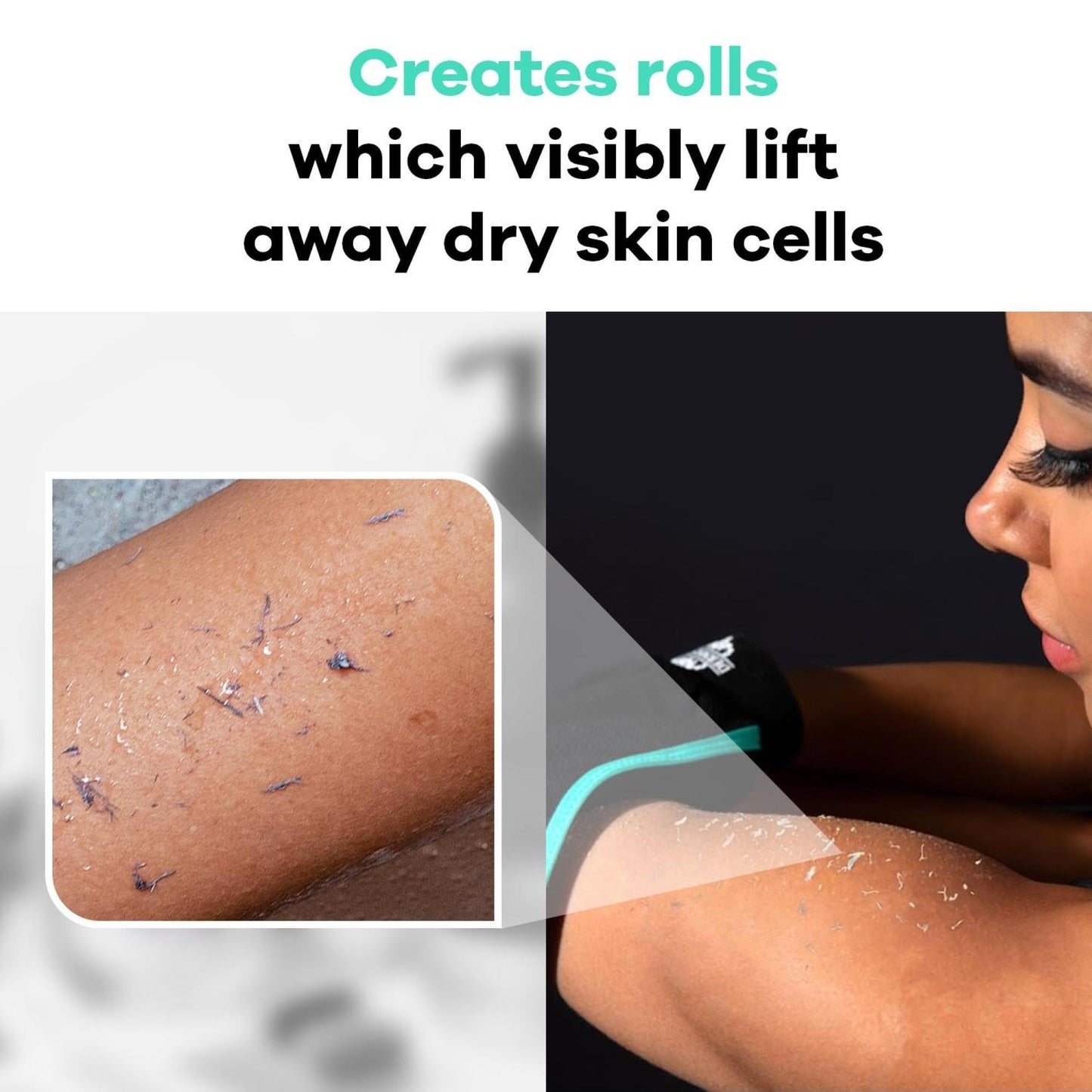 Dermasuri Deep Exfoliating Mitt Body Scrub - Exfoliating Glove Body Scrubber & Skin Cleanser - Body Scrub Gloves for Women & Men - Skin Exfoliator for Body Tool Remover of Dead & Dry Skin Pack of 2