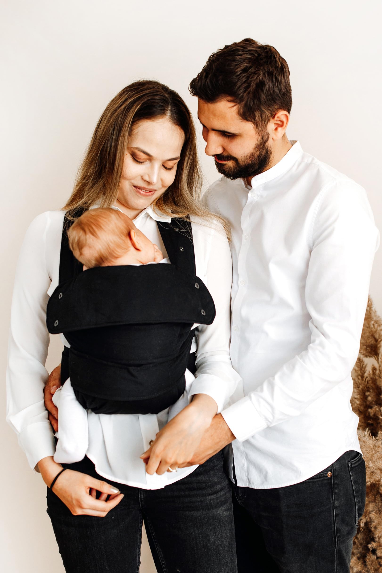 Portabebés Marsupi Classic Negro Black Ajustable de Algodón Orgánico Talla L