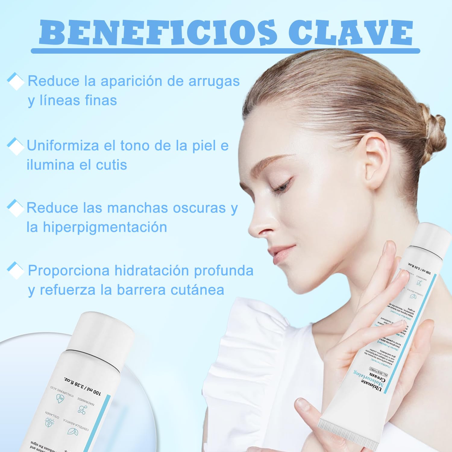 Crema Hidratante Vegana Anti-Edad con Fórmula Revitalizante - Set de 2 Unidades. ¡Hidratación Profunda y Piel Radiante! Ideal para Cuidado de la Piel.