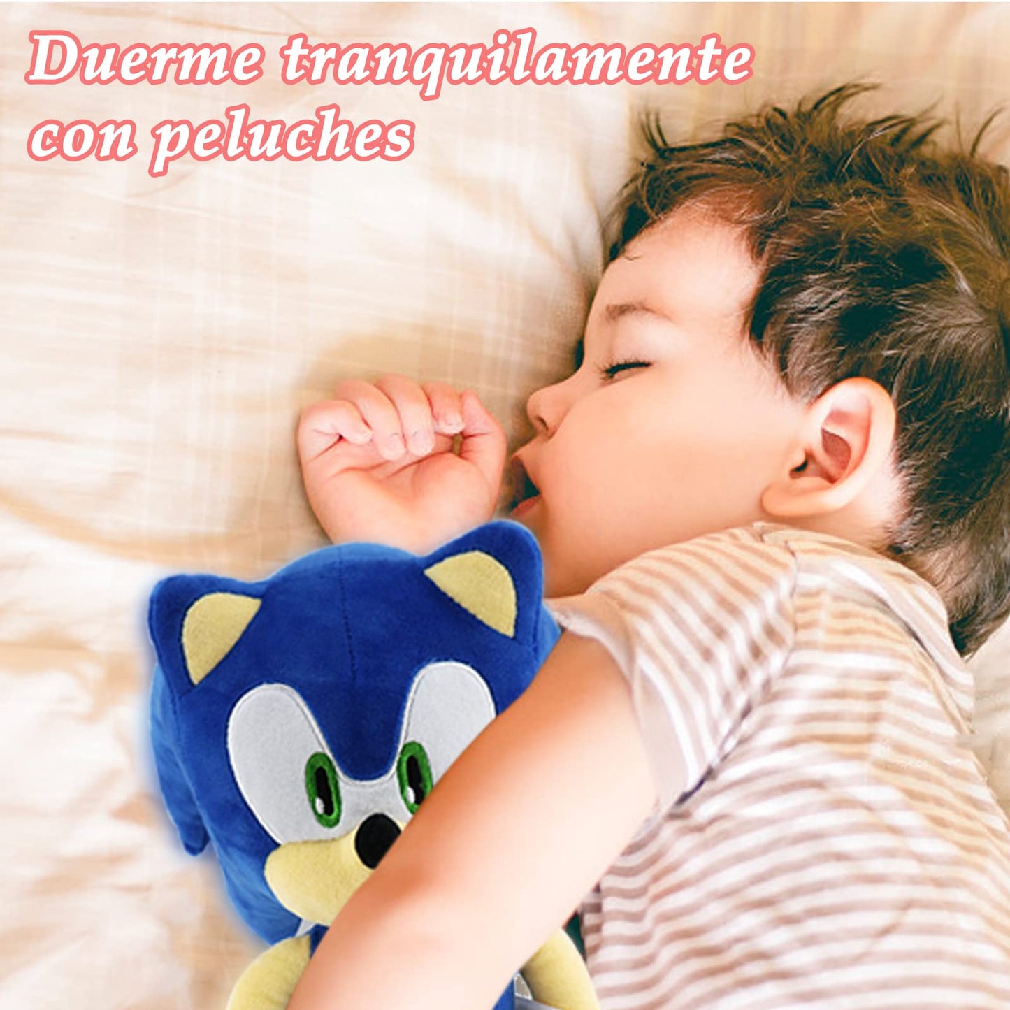Juguetes de peluche para Hedgehog,12 pulgadas personajes de dibujos animados,Juguete de Peluche Suave para Sala de Estar,Oficina,Coche,Regalos navideños perfectos Para Niños y Niñas (Azul)