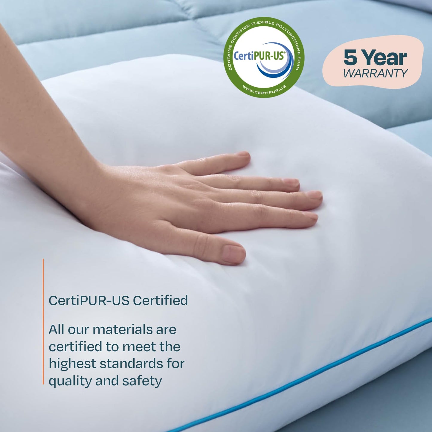Linenspa - Almohadas 2 Pack Tamaño Queen - Memory Foam con Gel Refrescante en Trozos - Se Moldea a tu Gusto - Ideal para Dormir de Lado, Boca Arriba o Boca Abajo