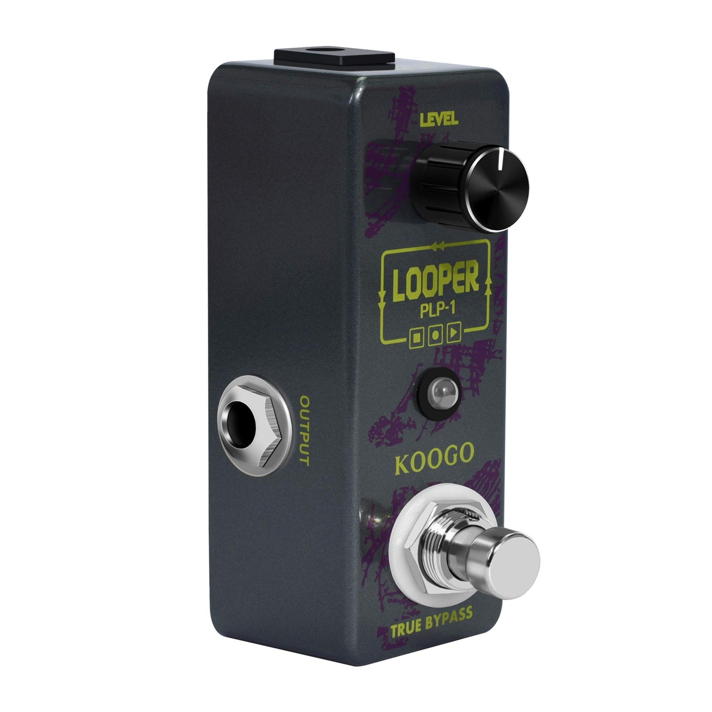 Koogo Looper Guitar Pedal Unlimited Overdubs 10 Minutes of Looping With USB to Import and Export Loop
