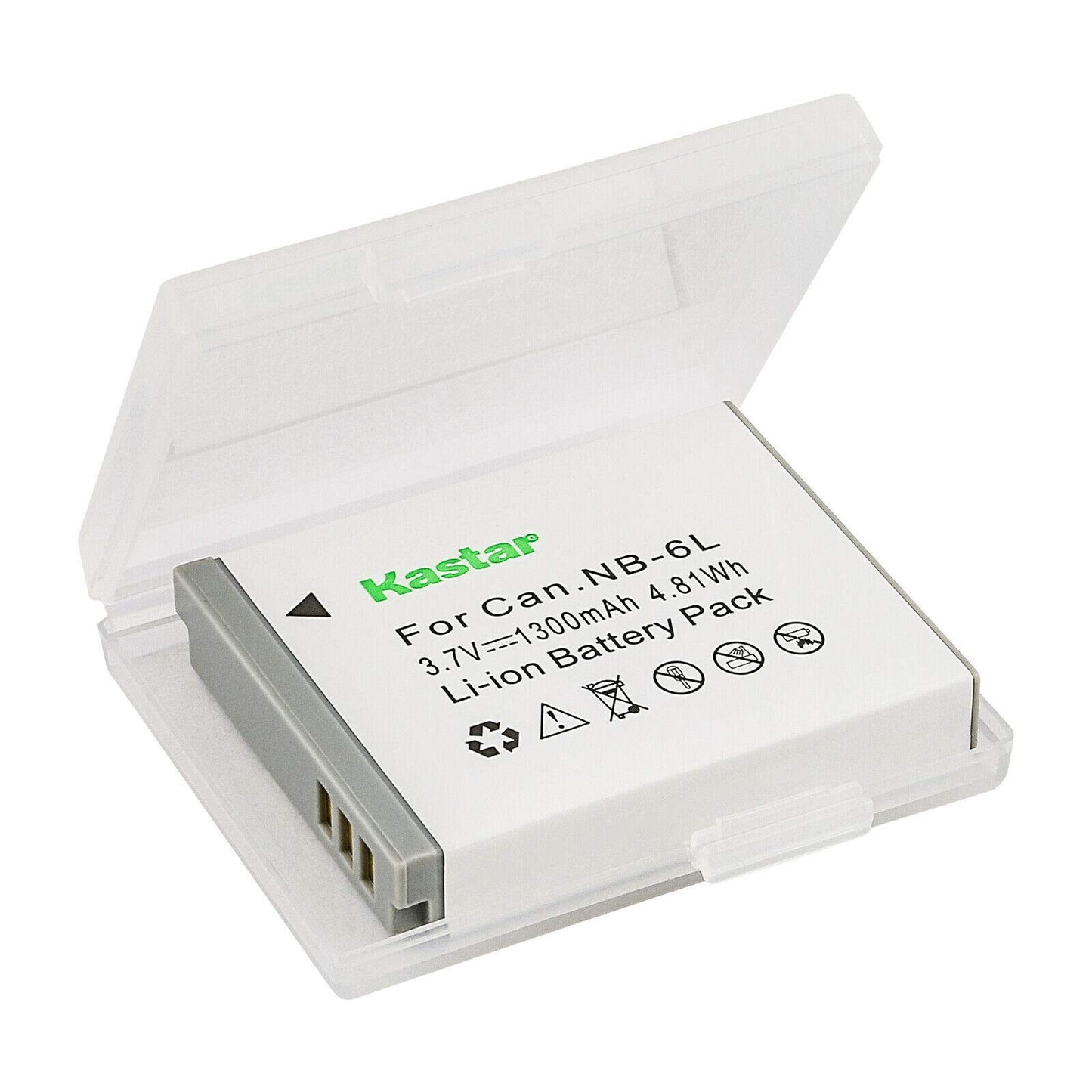 Kastar - Paquete de 1 batería y cargador de pared AC de repuesto para Canon NB-6L, batería NB-6LH, cargador CB-2LY, Canon IXUS 85 is, IXUS 95 is, IXY Digital 25 is, Digital IXUS 200 is, cámara digital