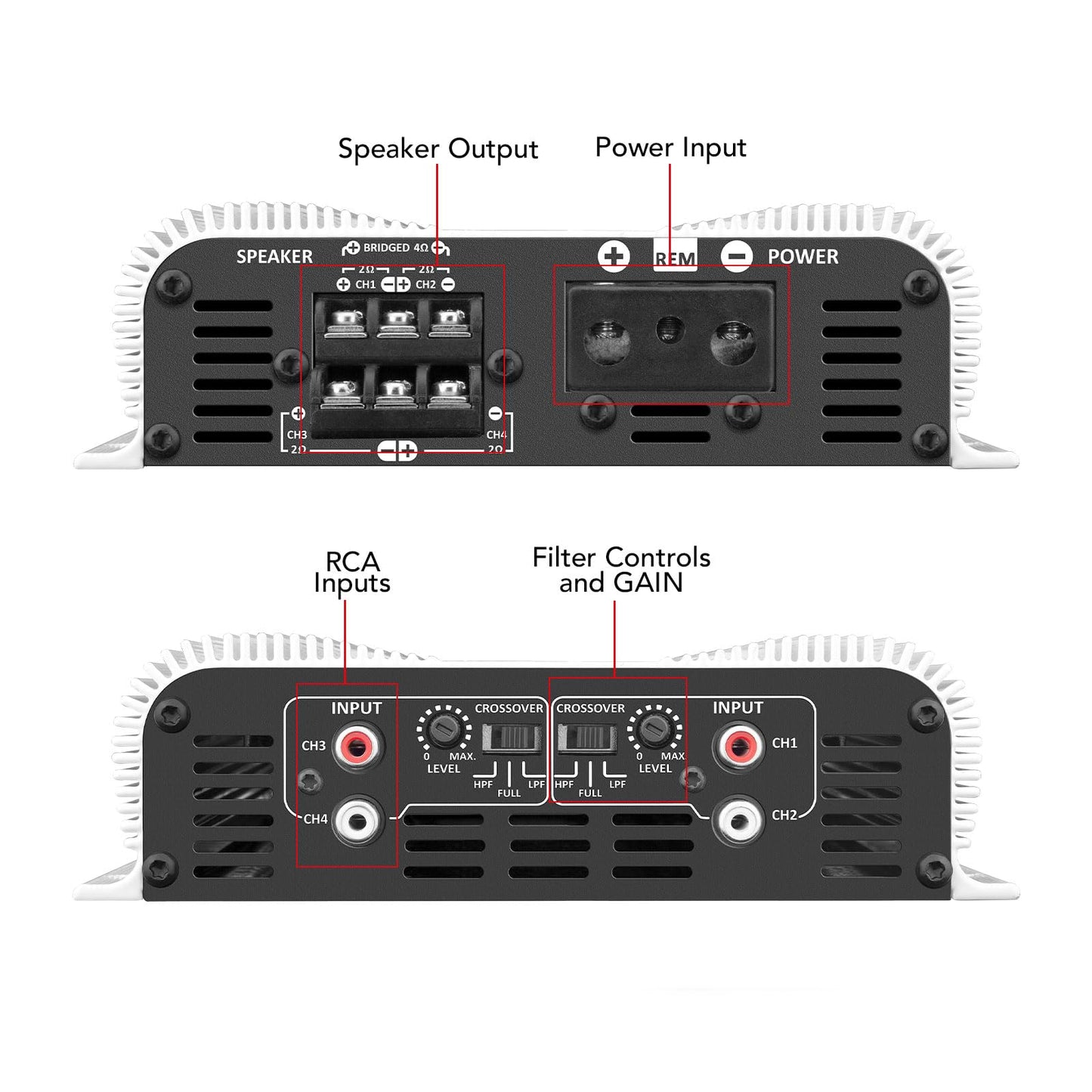 Amplificador Taramps DS 1200 x 4 ohmios 4 canales 1200 vatios