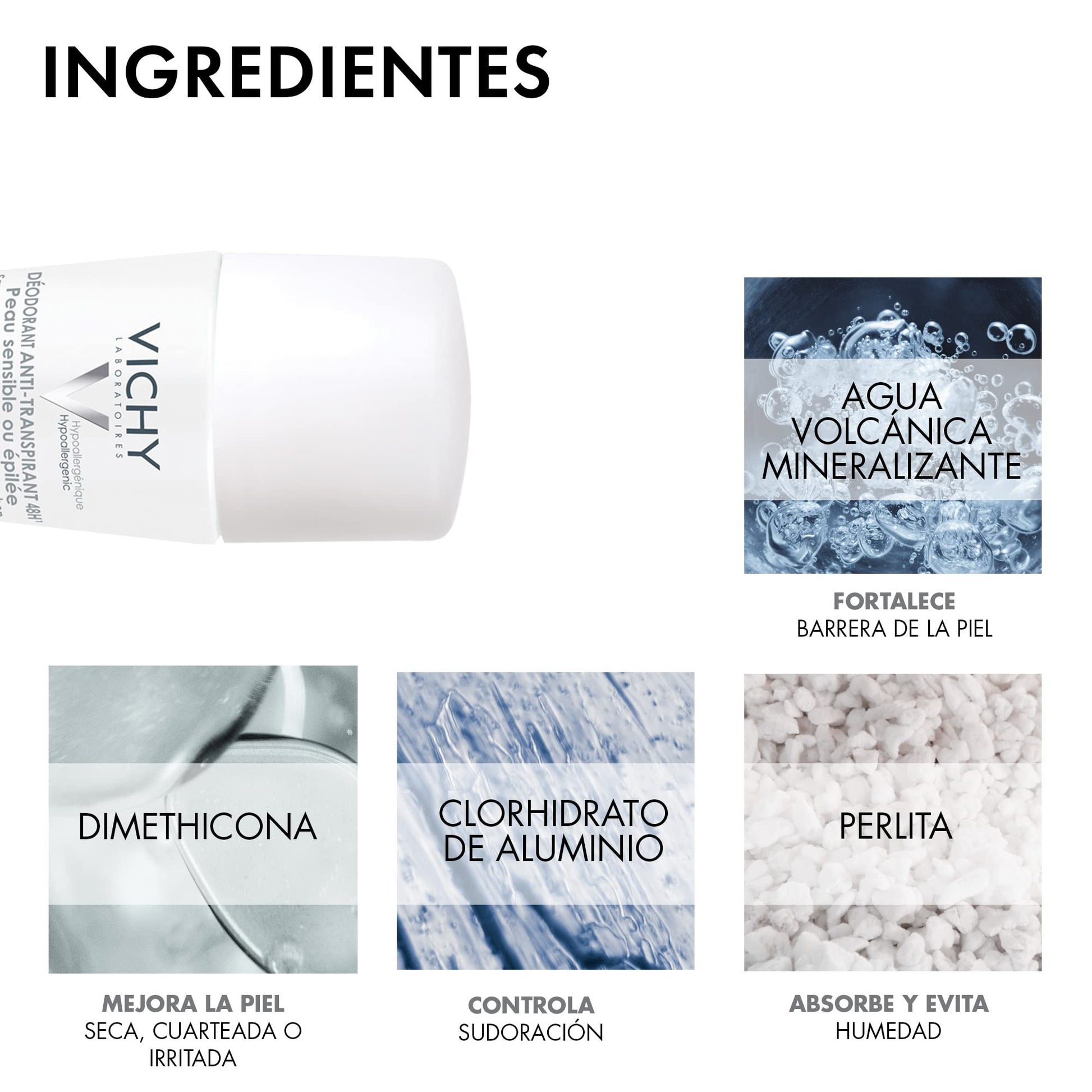 Vichy Anti-transpirante calmante para piel sensible 48H 50ml