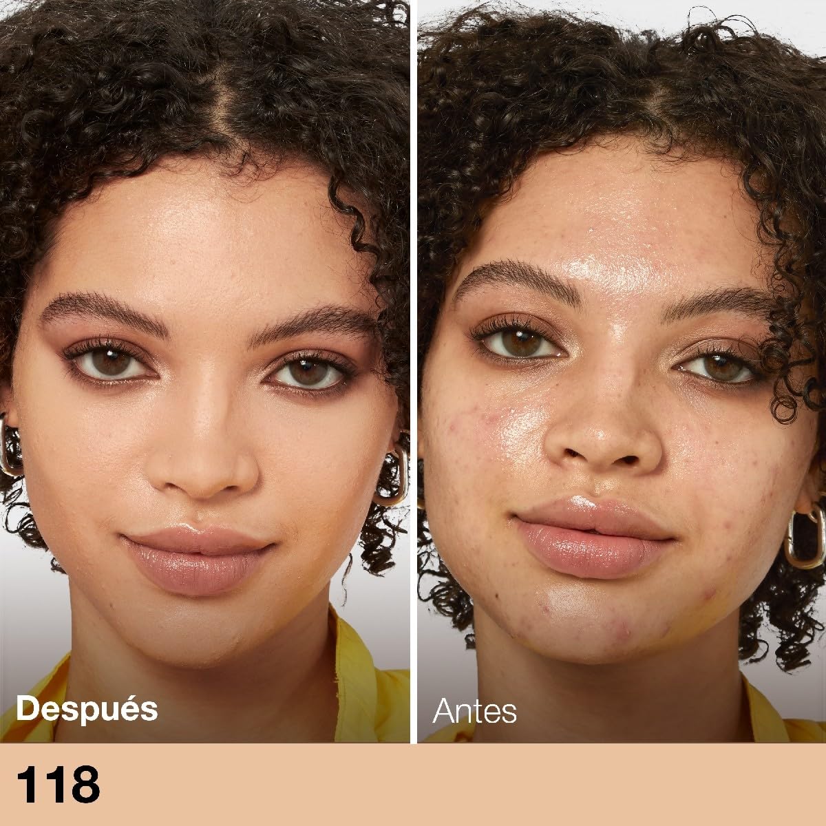 Base de Maquillaje Maybelline Light Beige Fit Me Matte tono 118, 110g