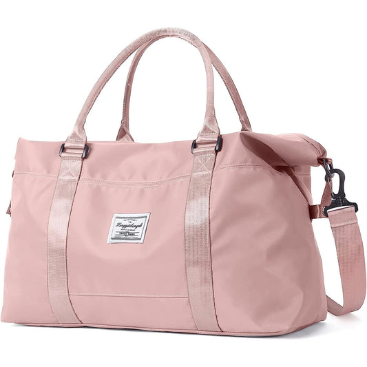 Bolsa de Viaje ZIRONG Rosa con Separación Húmedo y Seco para Mujer Hombre