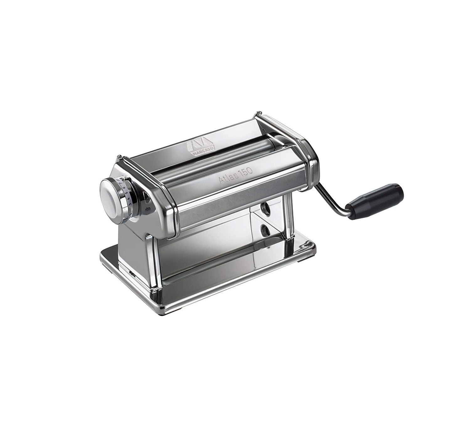 Marcato 8340 Atlas - Rodillo de pasta para pasta, fabricado en Italia, incluye rodillo de 150 milímetros con manivela e instrucciones (idioma español no garantizado)