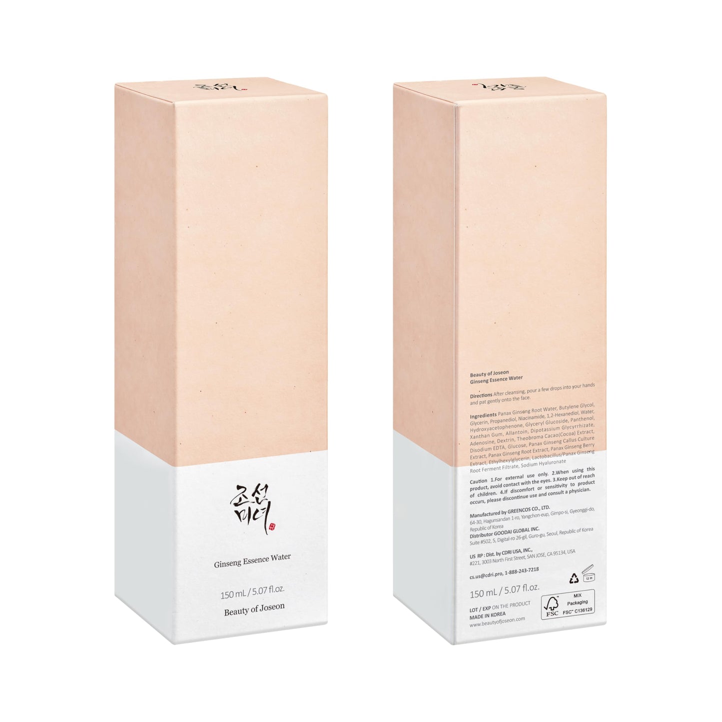 Beauty of Joseon Ginseng Essence Water