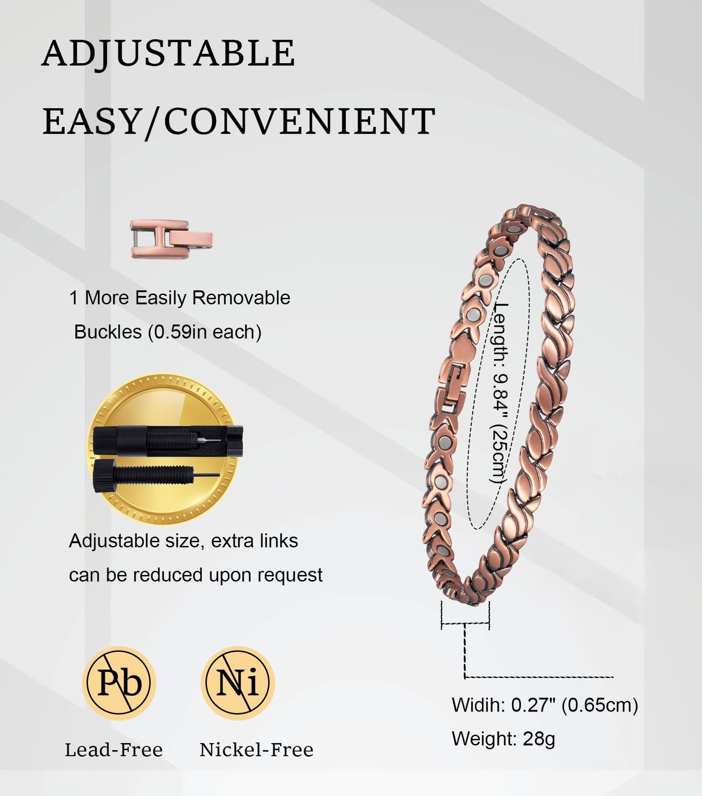 Pulsera de Tobillo UtenoTureH Cobre Cola de Pez para Mujer
