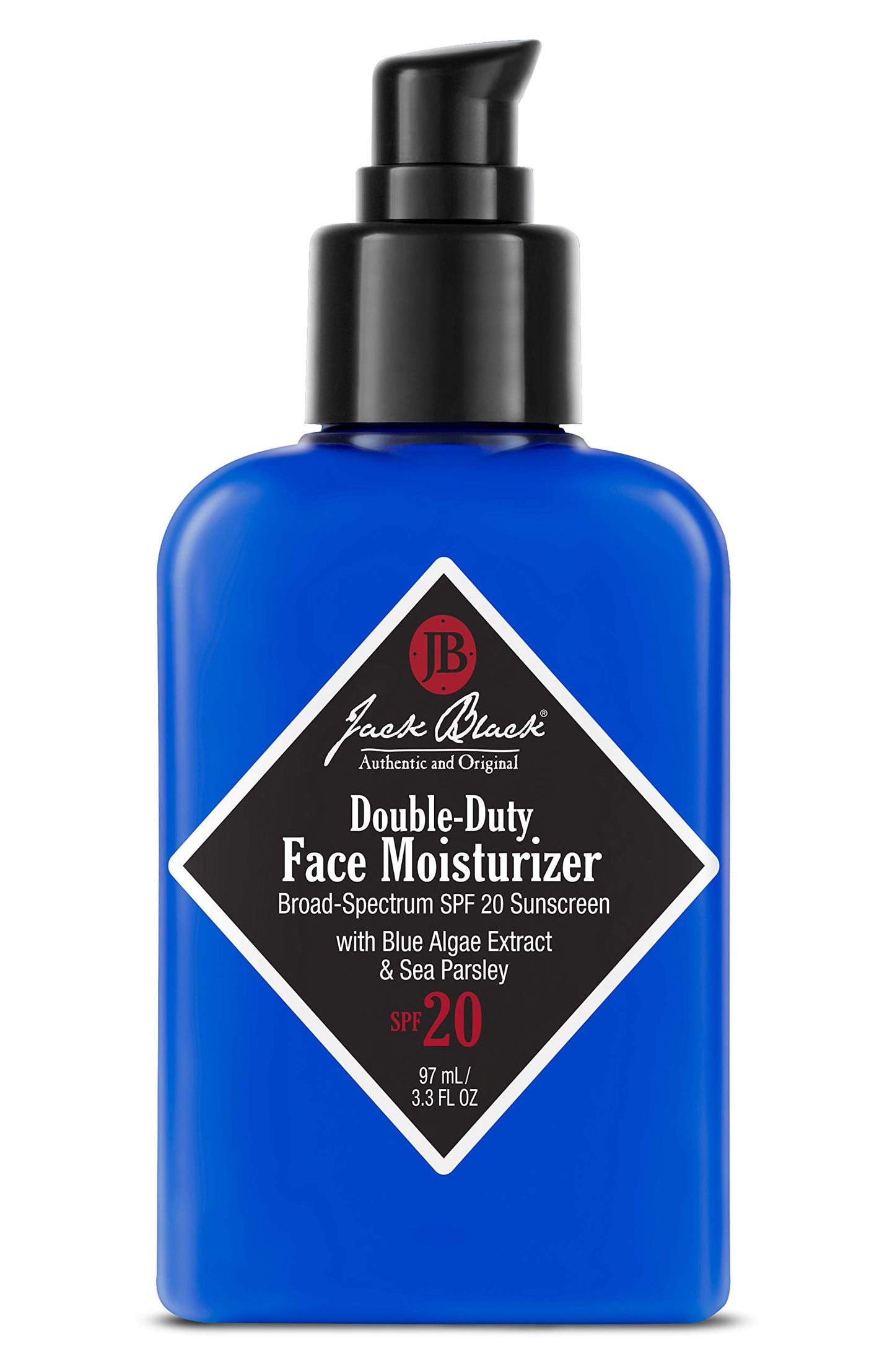 Jack - Hidratante facial doble de color negro SPF 20, Sin color, 97,59 ml