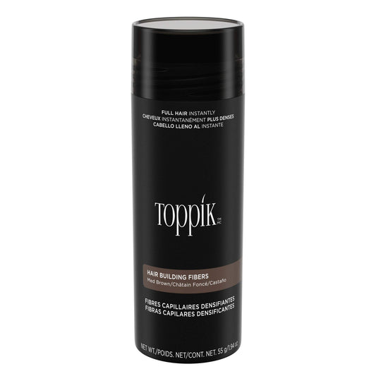 TOPPIK Hair Building Fibers, Medium Brown, 1.94 oz.