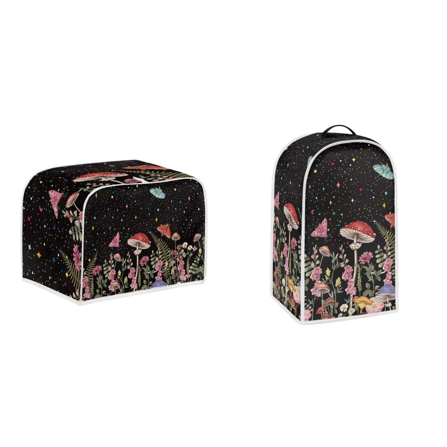 Psesaysky - Cubiertas para tostador de mariposas de hongos, cubierta contra el polvo, horno para hacer pan, tostador universal, 2 rebanadas, impermeable, fundas protectoras para hornear para mantener