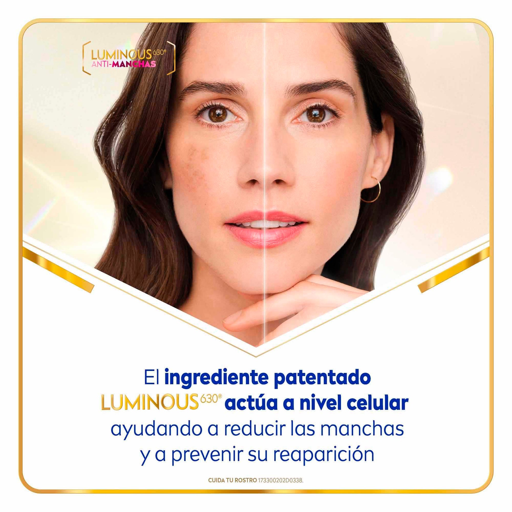NIVEA Cellular LUMINOUS630 Fluido Facial Aclarador FPS50 | Anti-manchas y Ácido Hialurónico