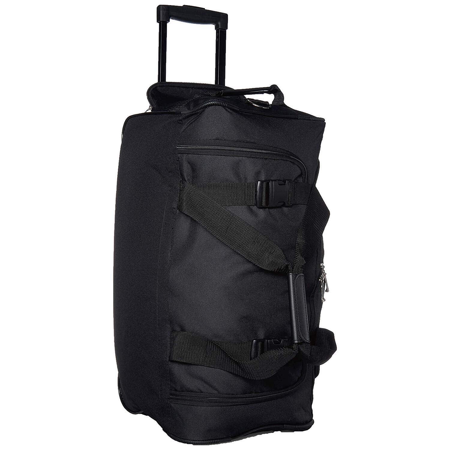 Bolsa de Lona con Ruedas Rockland Negro 7.62