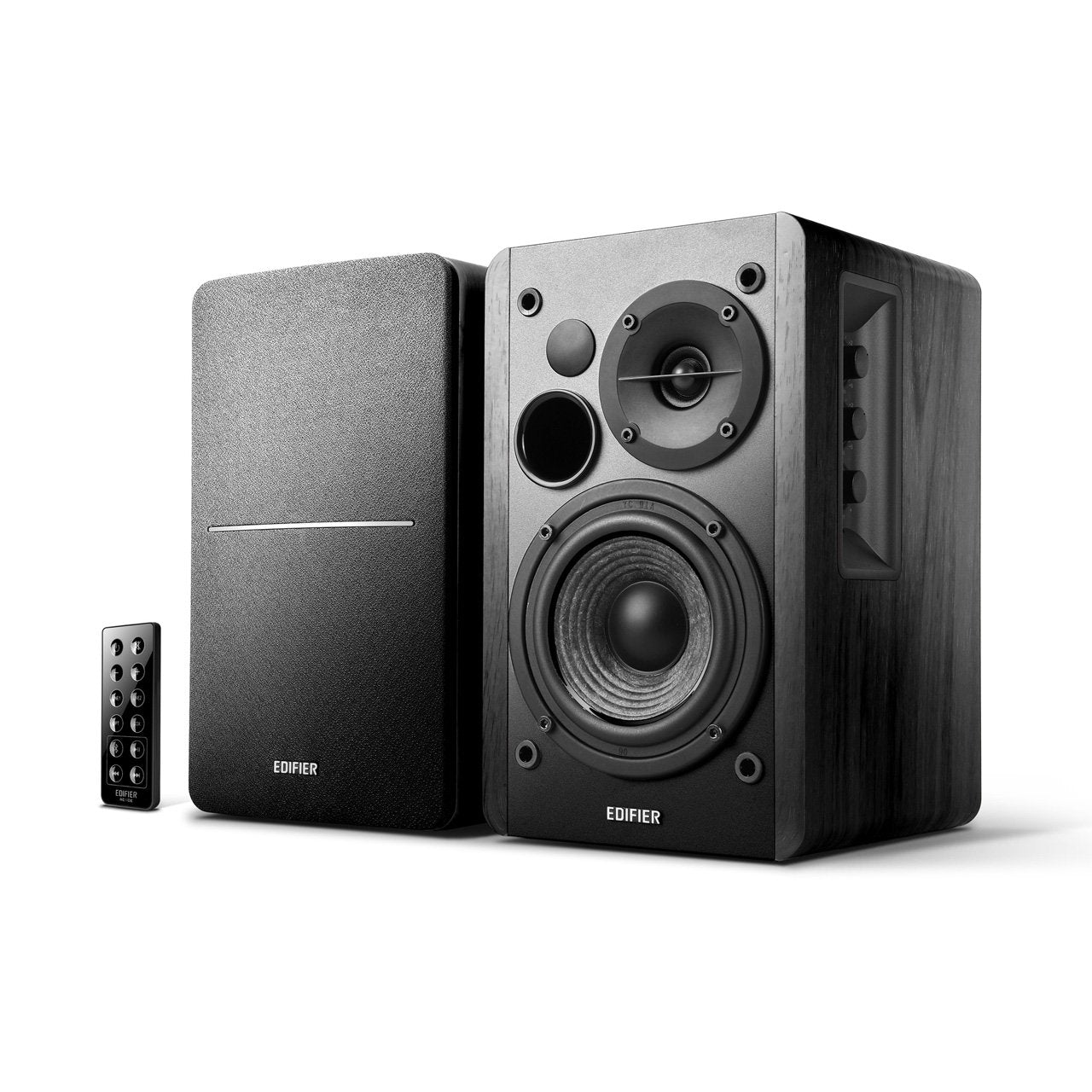 Edifier R1280DB Altavoces de estantería Activos Bluetooth - Entrada óptica - Monitores de Estudio inalámbricos - Monitores Activos de Campo cercano de 4 Pulgadas - 42 vatios de RMS - Color Negro