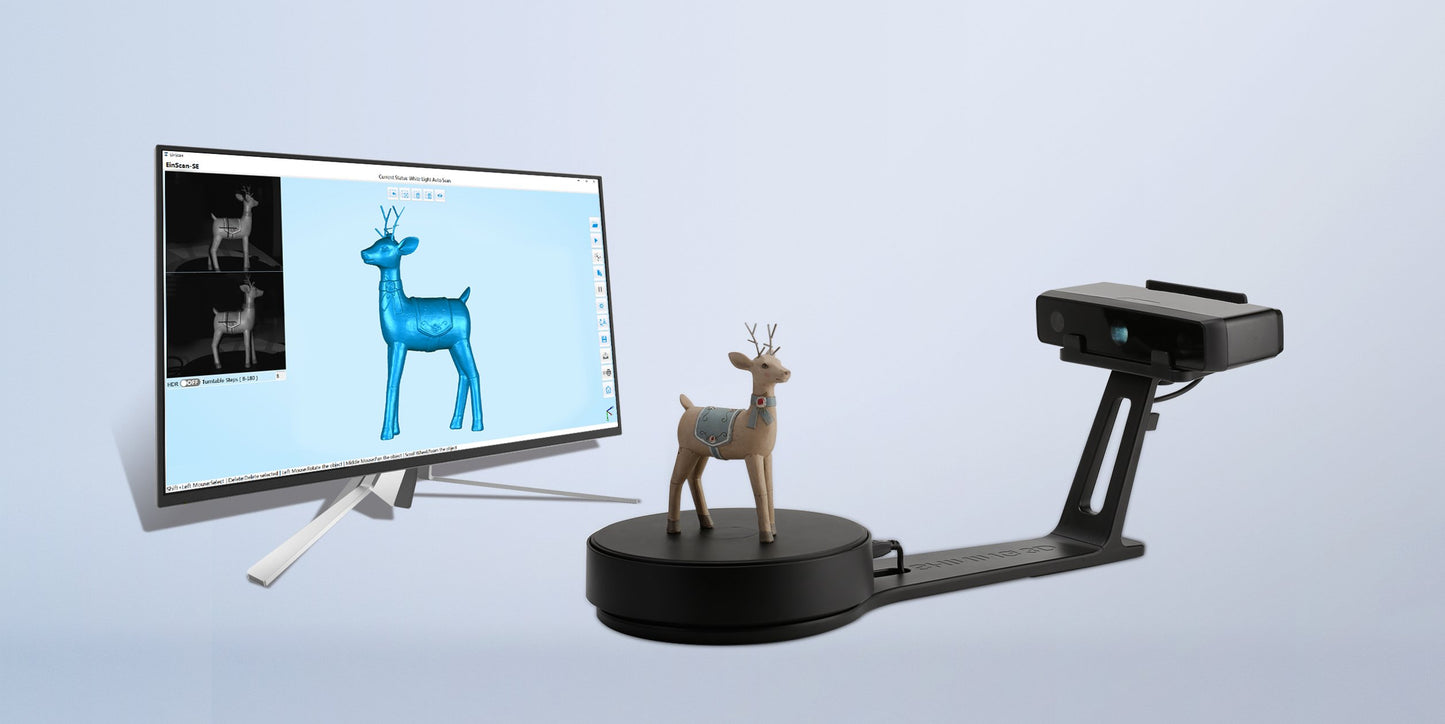 Escáner 3D EinScan SE Blanco Dual Fijo y Automático de Alta Precisión