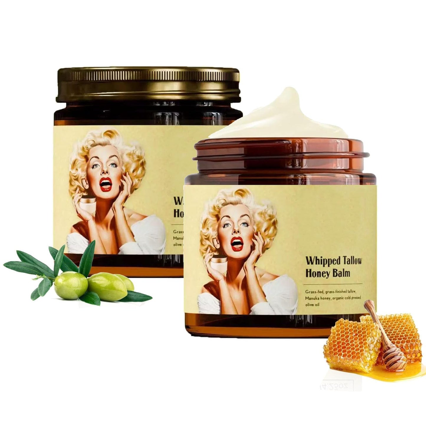Cebo de Res Para la Cara, Crema Facial Nutritiva de Res y Miel, Evil Goods Crema Original, Crema de Cebo de Res con Balsamo de Miel, Sebo de Res Para la Cara Evil Good (2)