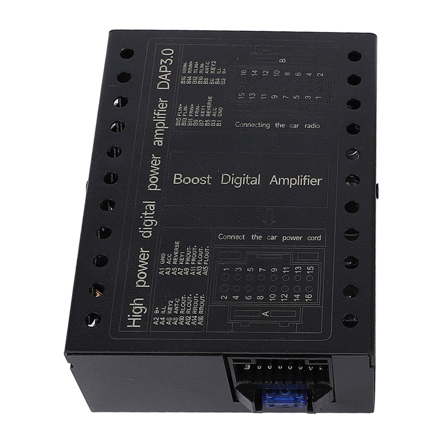 Amplificador DSP para Automóvil Clase AB Compatible con Sistemas de Sonido 2/4 Ohmios DC12V