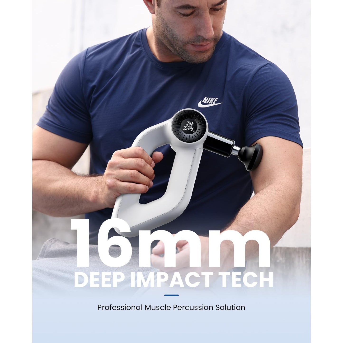 BOB AND BRAD Pistola De Masaje D6 Pro Plus Con Calor, Percusión De Tejido Profundo Con Amplitud De 16 Mm, Masajeador Muscular Profesional Para Deportistas, Masajeador De Mano Eléctrico Silencioso, Com