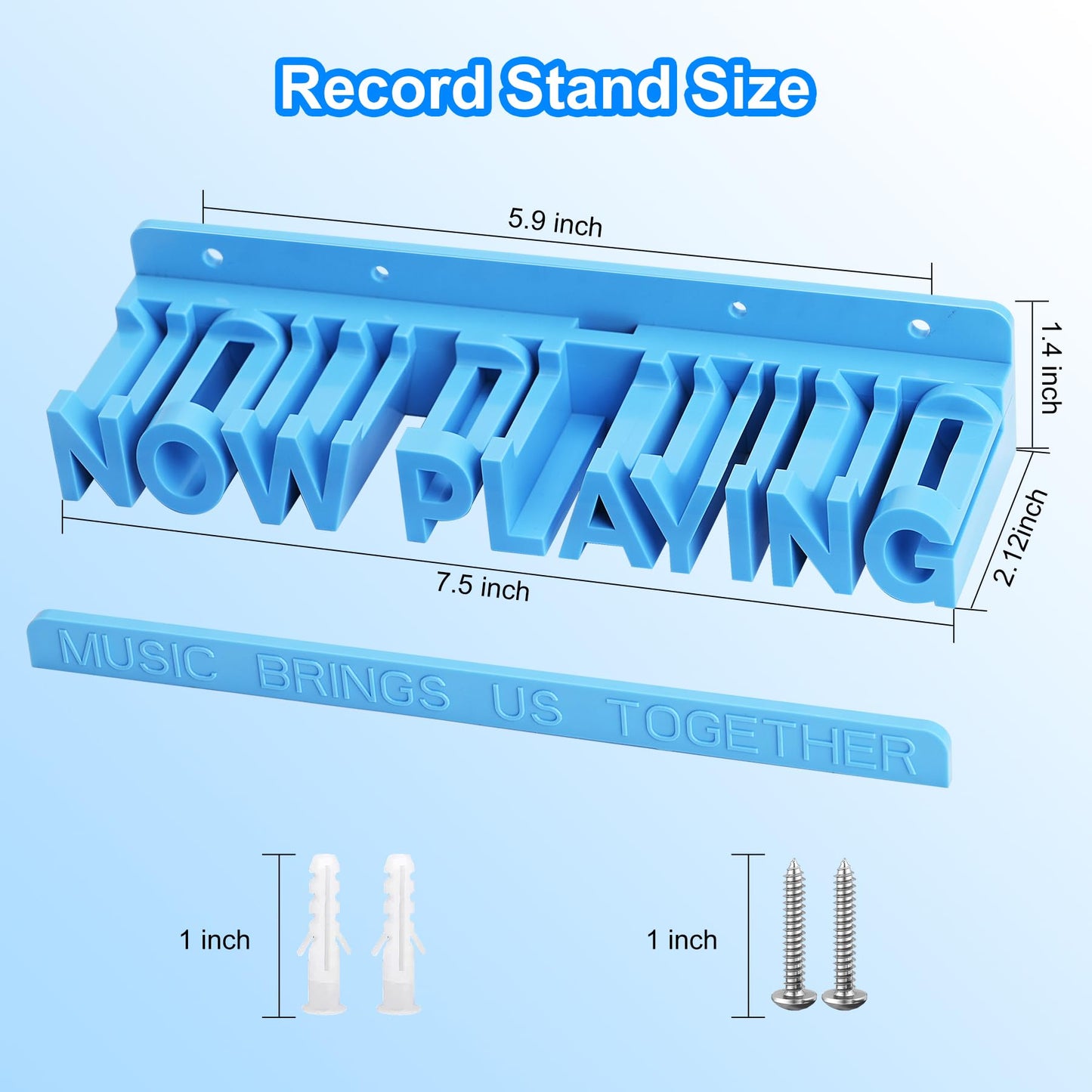 Aivwis - Soporte para discos de vinilo con actualización de ahora, soporte para discos de vinilo, estante para discos 3D exótico montado en la pared, decoración de pared para el hogar u oficina,