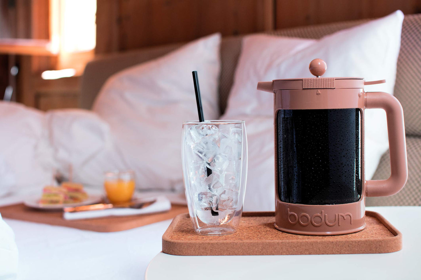 bodum Bean Cold Brew Cafetera, 50 onzas, blanco brillante