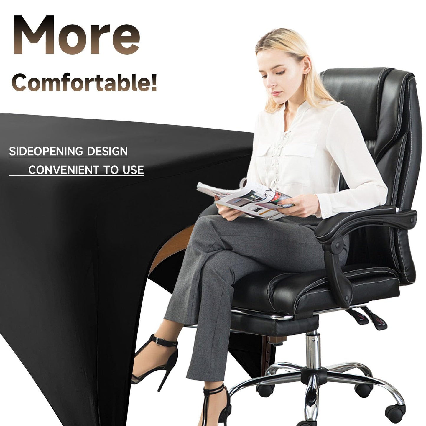 Funda elástica para cama de pestañas, funda negra para mesa de masajes, hecha de 90% poliéster y 10% elastano, juego de sábanas de spa sin olor para cama de extensión de pestañas o mesa de masajes