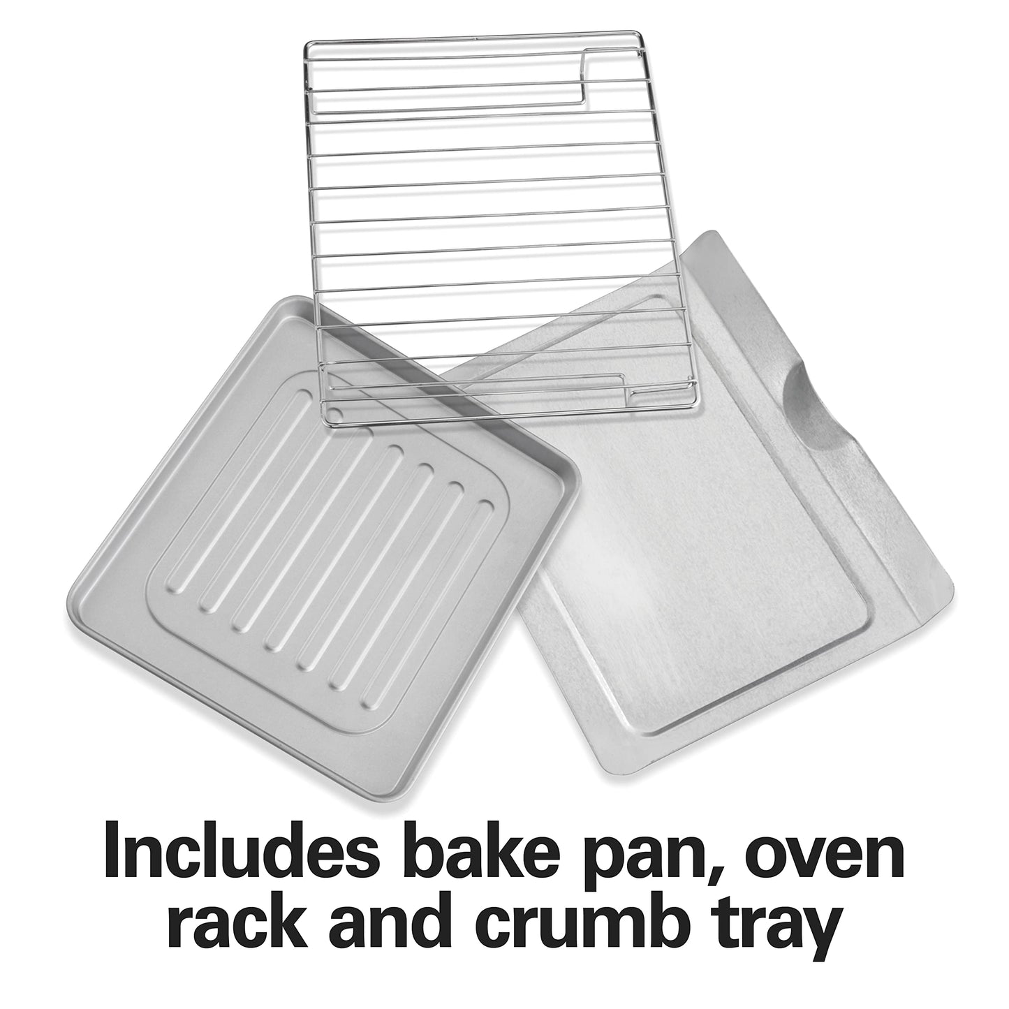 Hamilton Beach 31401, Horno Tostador De 4 Rebanadas Acero Inoxidable Hombres, Plateado, 12 Litros