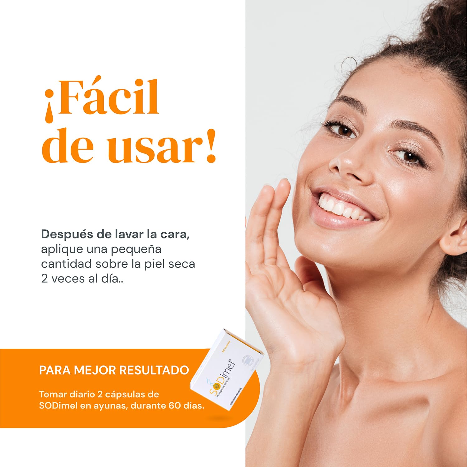 SODIMEL Pack Antioxidante: 60 Capsulas Antioxidantes + Suero Facial 30 Gr | Protección Contra Contaminación, Estrés Oxidativo, Rayos UV | Previene Daños Solares, Nutre e Hidrata la Piel