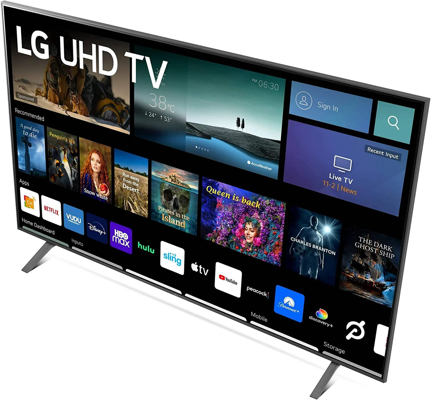 LG Television de 70 Pulgadas Serie 7 Class 4K 2160p Smart LED TV HDR Frecuencia de Actualización 60Hz Bluetooth Compatible con Alexa y Google Assistant (Reacondicionado)