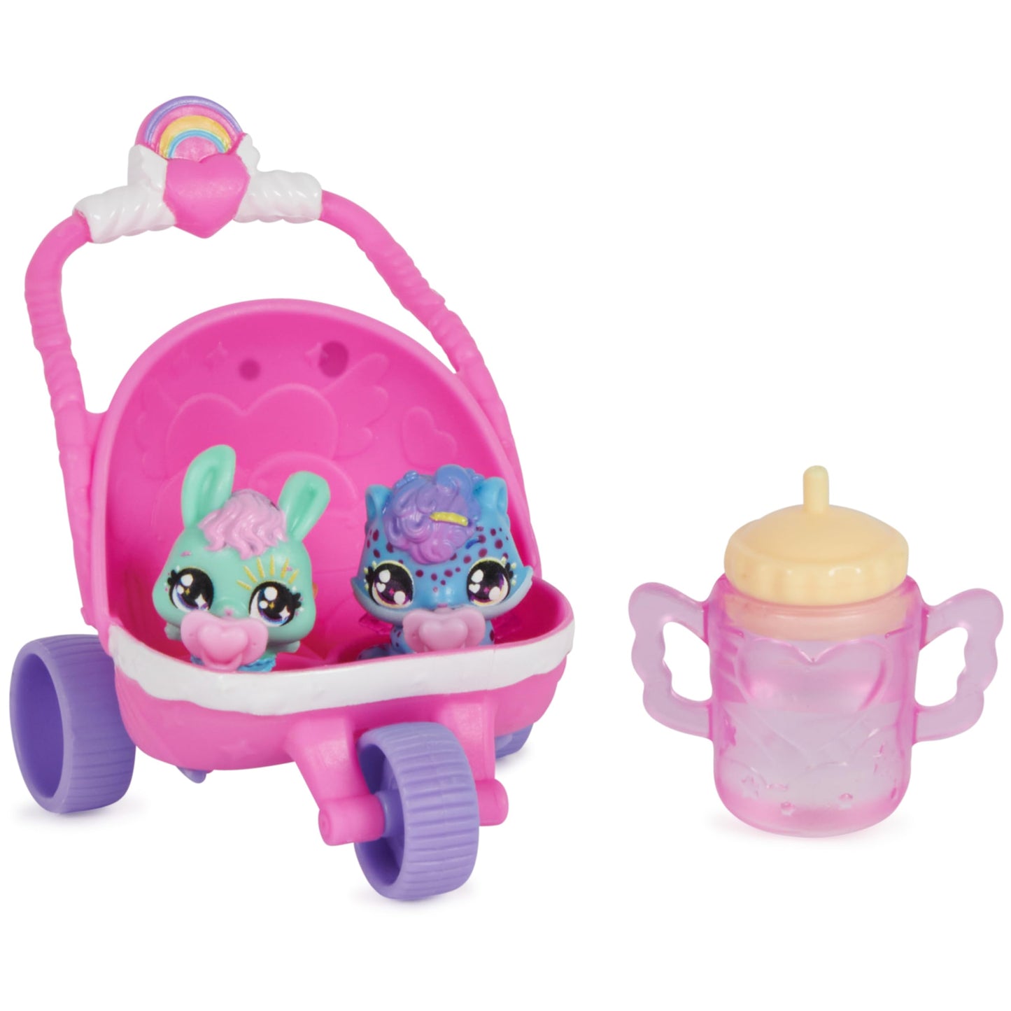 HATCHIMALS Alive, Set de Juego con carriola de Juguete, 2 Minifiguras en Huevos Que se rompen Solos, Juguetes para niños