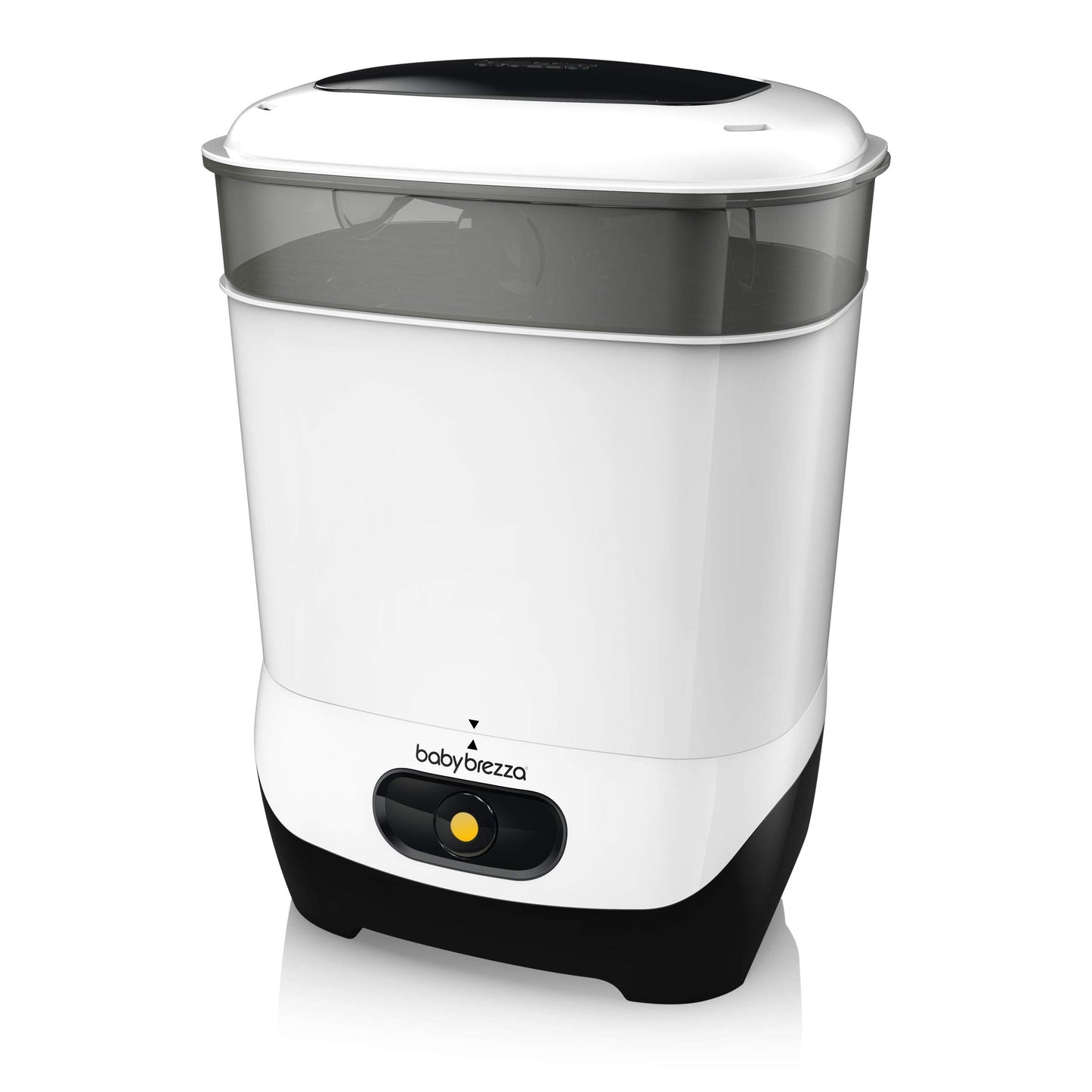 Baby Brezza Máquina esterilizadora de biberones 4 en 1, esterilización de vapor eléctrica de mayor capacidad, chupetes, piezas de extractor de leche + esterilización universal para todos los biberones: plástico, vidrio, grande, pequeño