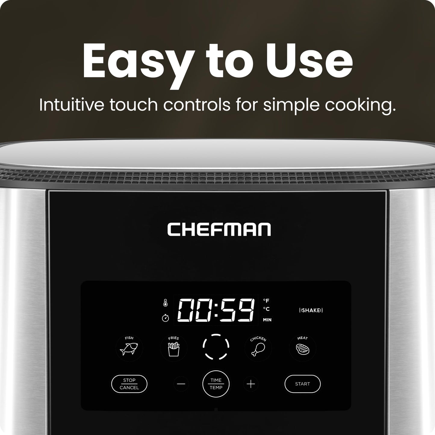 Chefman Freidora de Aire Digital de 7.5 Litros | Fríe sin Aceite | TurboFry | Libre de BPA