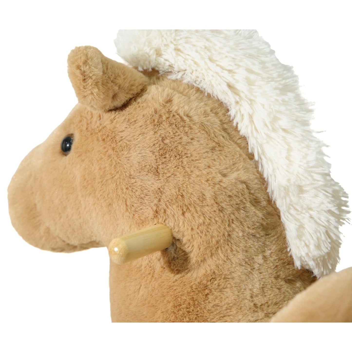 BAMBINETO Mecedora Silla Montable de Peluche para Bebés y Niños (Caballo)