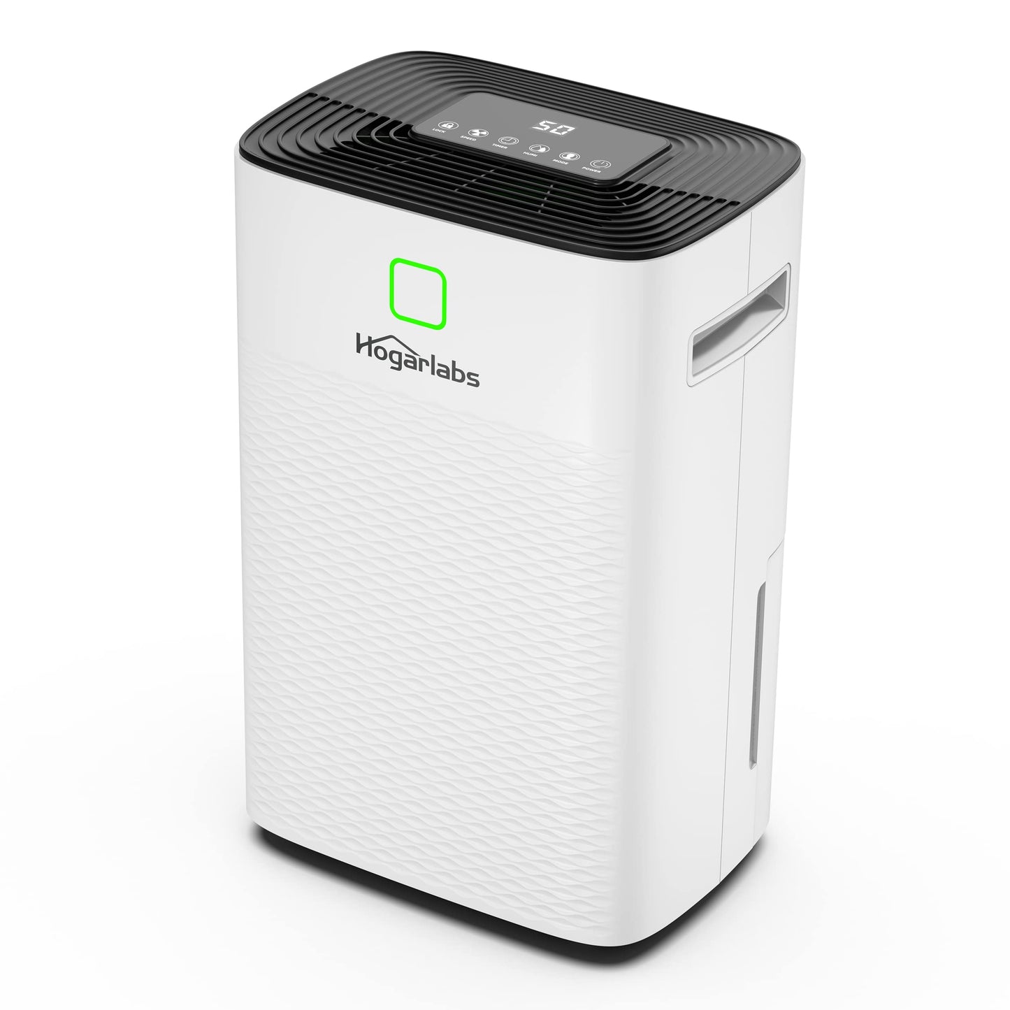 HOGARLABS Deshumidificador de 30 pintas para hogar y sótanos, 3 modos de trabajo, protección contra desbordamiento y reinicio automático, ultra silencioso