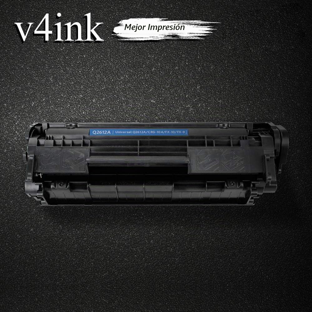 Cartucho de Tóner V4INK Negro Genérico Compatible con HP Laserjet 12A Q2612A