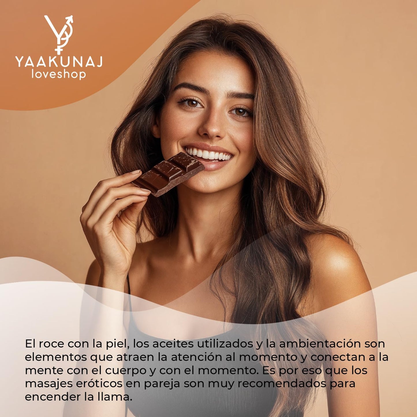 Aceite Para Masajes YAAKUNAJ LOVESHOP Chocolate Saborizante