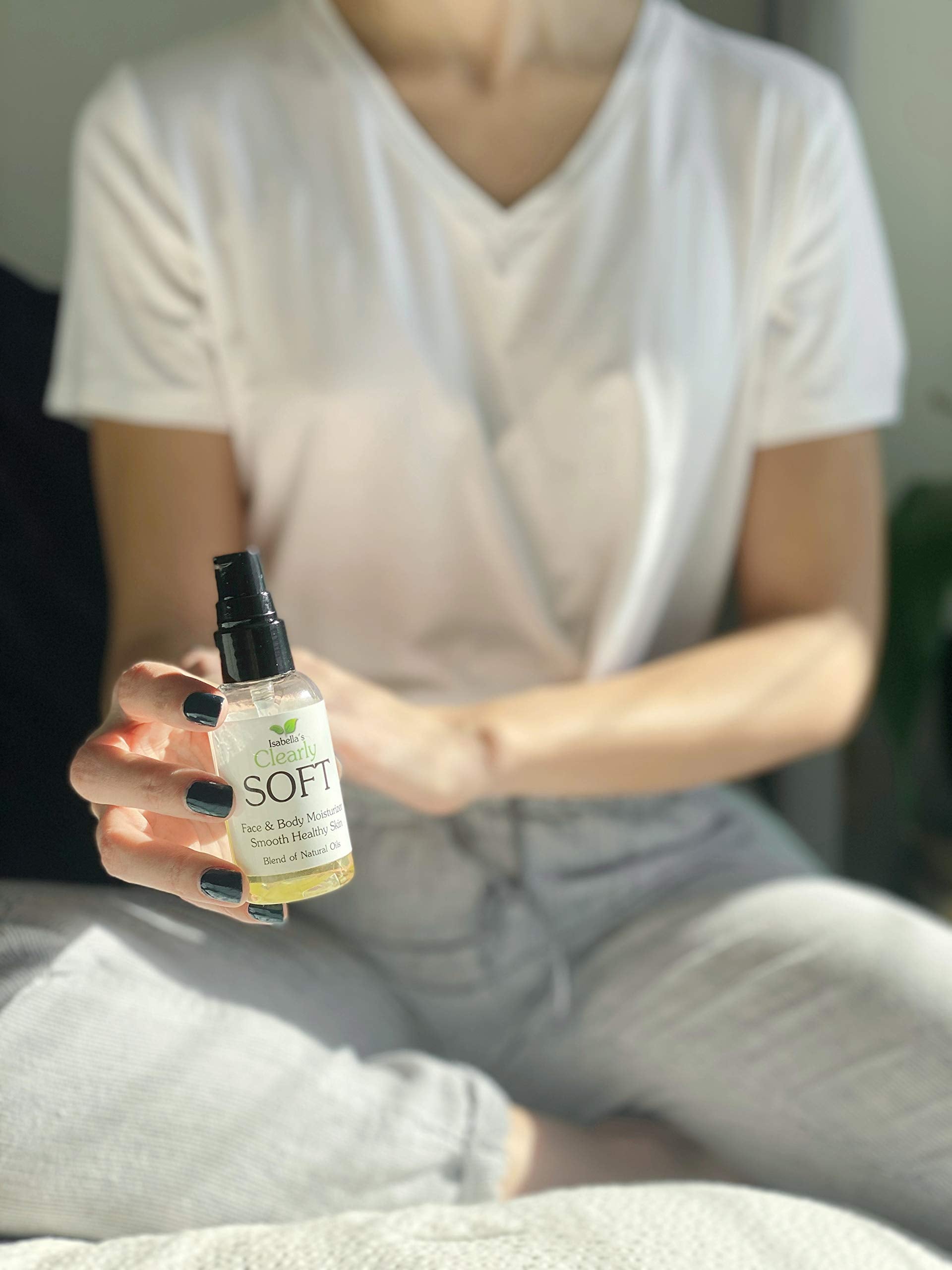 Clearly SOFT aceite facial y corporal | Hidrata, humecta y calma la piel seca sensible, eczema, psoriasis | Mezcla de aceites esenciales naturales para una piel suave y saludable | Aroma fresco y delicado.