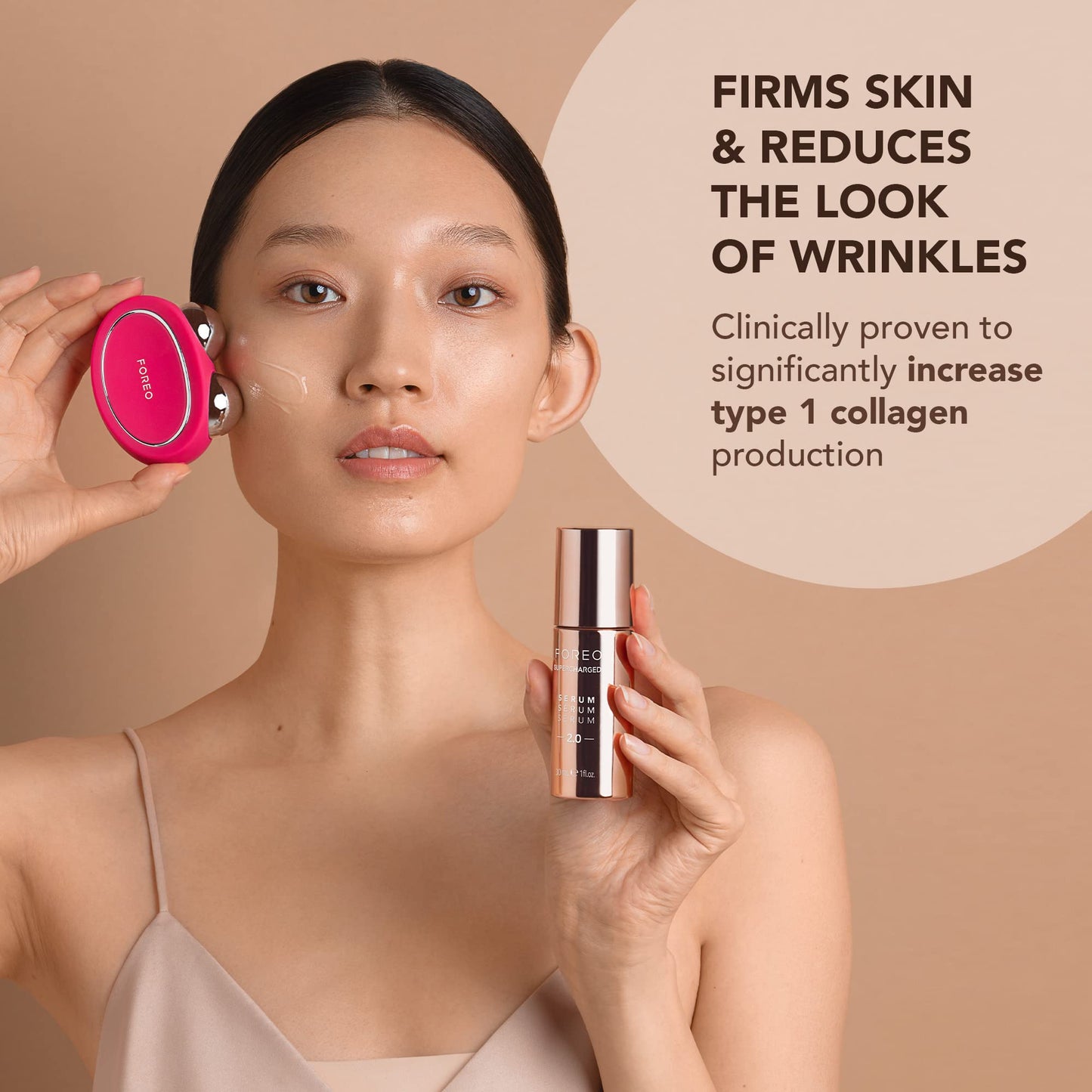 FOREO SUPERCHARGED SERUM SERUM SERUM 2.0 - Microcurrent Conductive Gel - Hyaluronic Acid & Squalane - Rejuvenating & Hydration - Vegan & Cruelty-free - All Skin Types - 1 fl.oz