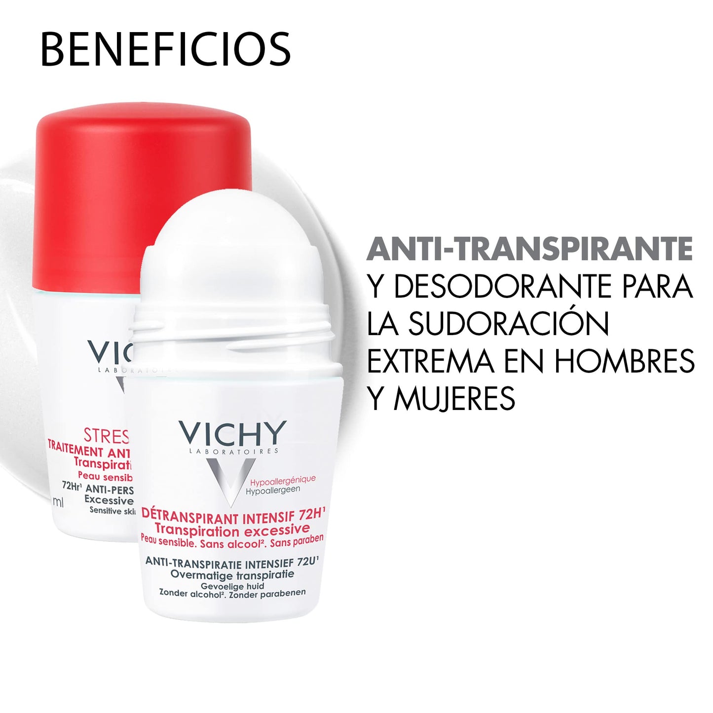 Desodorante Anti-transpirante para Sudoración Extrema Roll-On Vichy Deos 72H 50ml